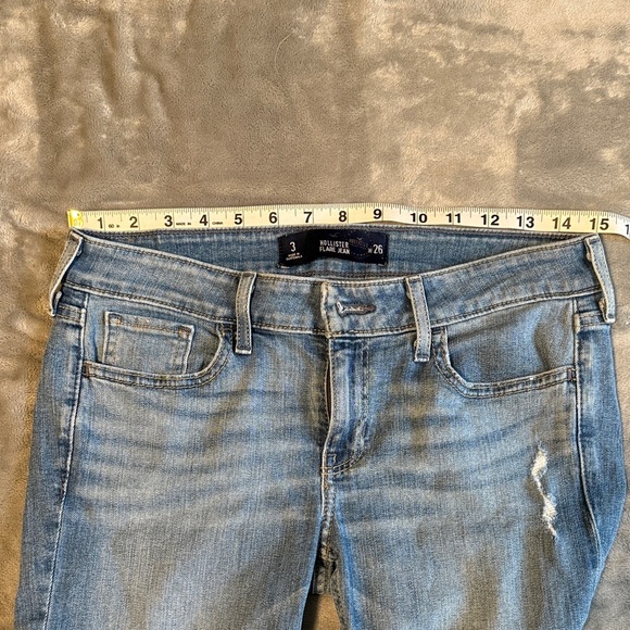Hollister Light Blue Flare Jeans - Picture 3 of 8